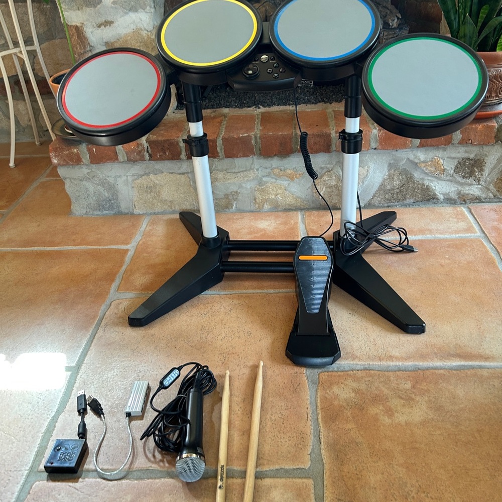 PlayStation Rock Band Electronic Drum Set with Accessories PS2/3